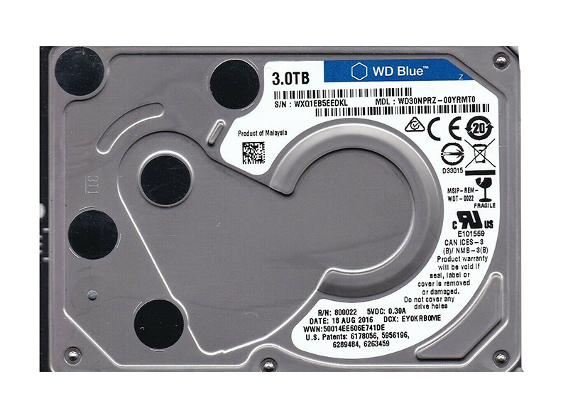 WD30NPRZ - Western Digital Blue 3TB 5400RPM SATA 6Gb/s