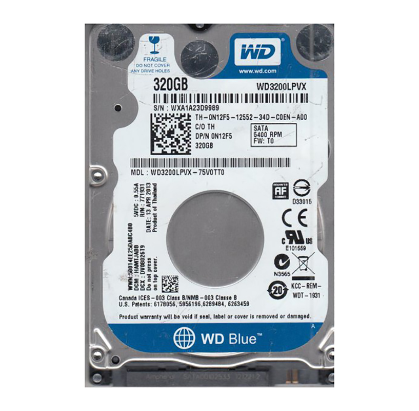 WD3200LPVX-75V0TT0 - Western Digital Blue 320GB 5400RPM SATA 6Gb/s 8MB ...