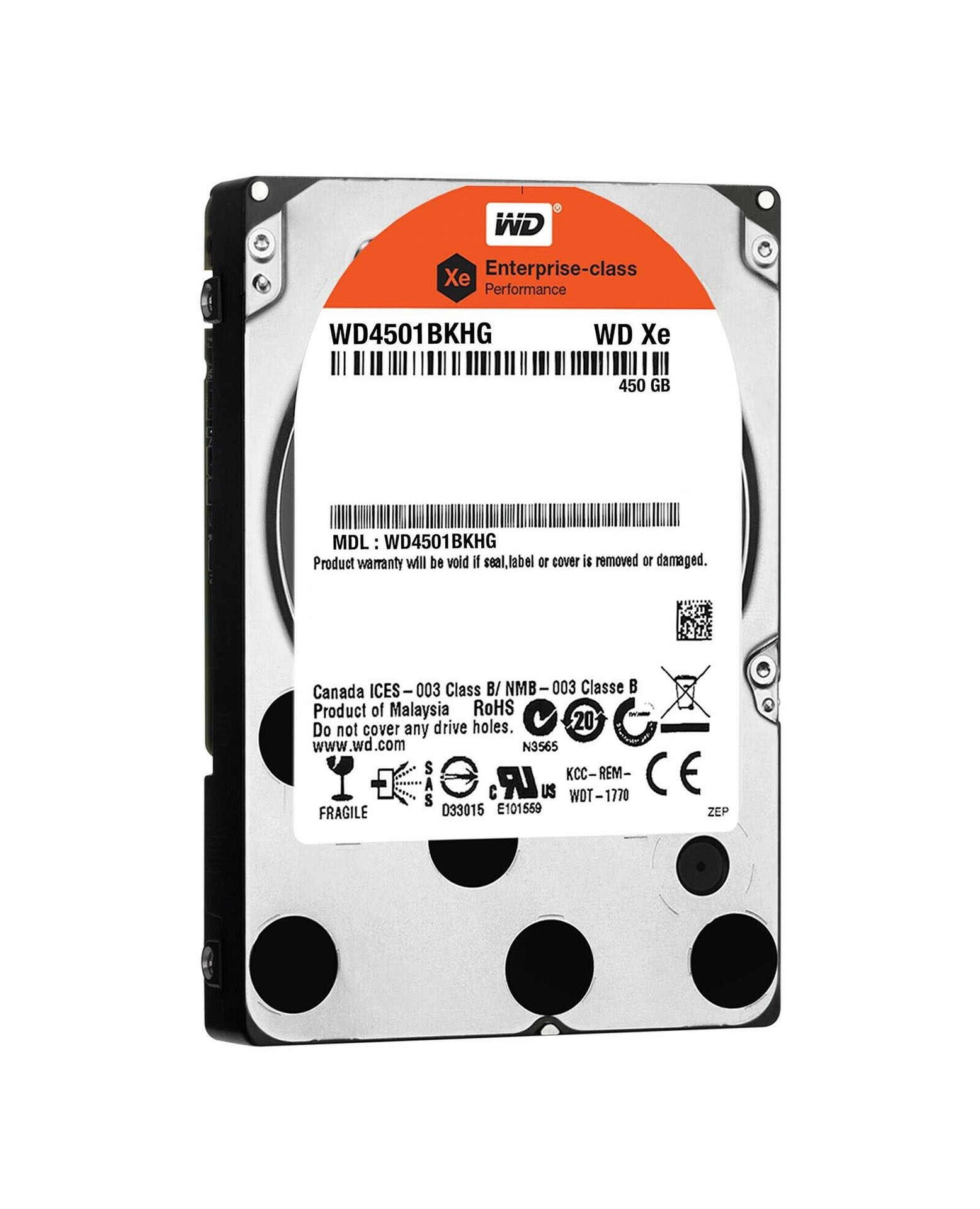 Western Digital WD4501BKHG Xe 450GB 10000RPM SAS 6Gb/s 32MB Cache 2.5-inch Hard Drive