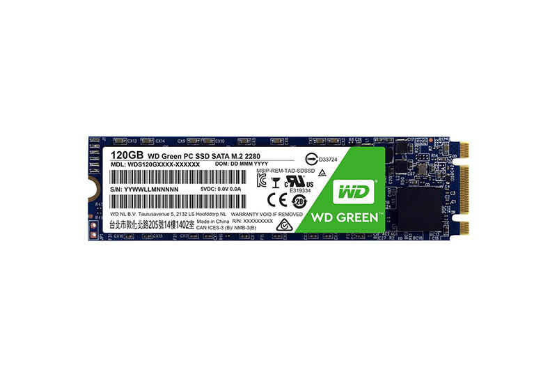Western Digital WDS120G1G0B Green 120GB Triple-Level Cell SATA 6Gb/s M.2 2280 Solid State Drive