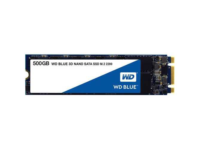 Western Digital WDS500G2B0B Blue 500GB SATA 6Gb/s 3D NAND M.2 2280 Solid State Drive