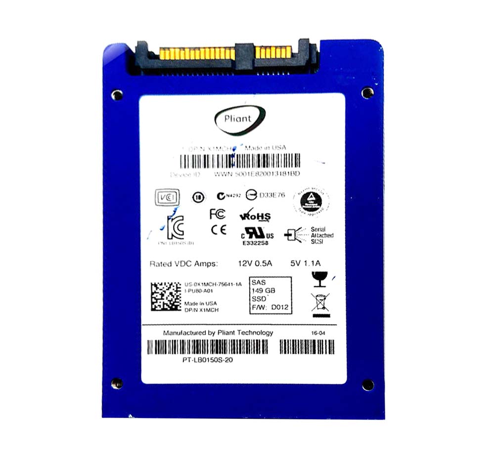 Dell X1MCH 149GB Single-Level Cell SAS 3Gb/s Hot-Pluggable 2.5-Inch Solid State Drive for PowerEdge Servers